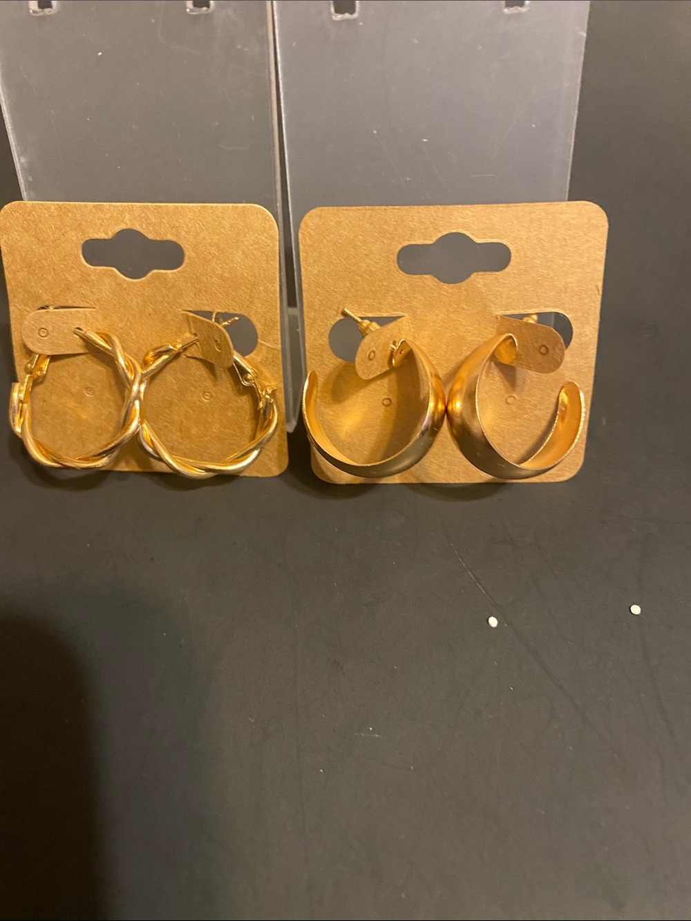 Gold Hoop Earrings - Classic Women's Jewelry